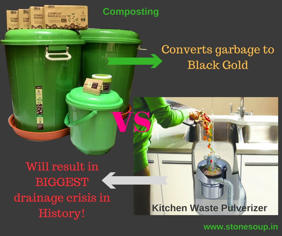 Composting VS Kitchen Waste Pulverizer