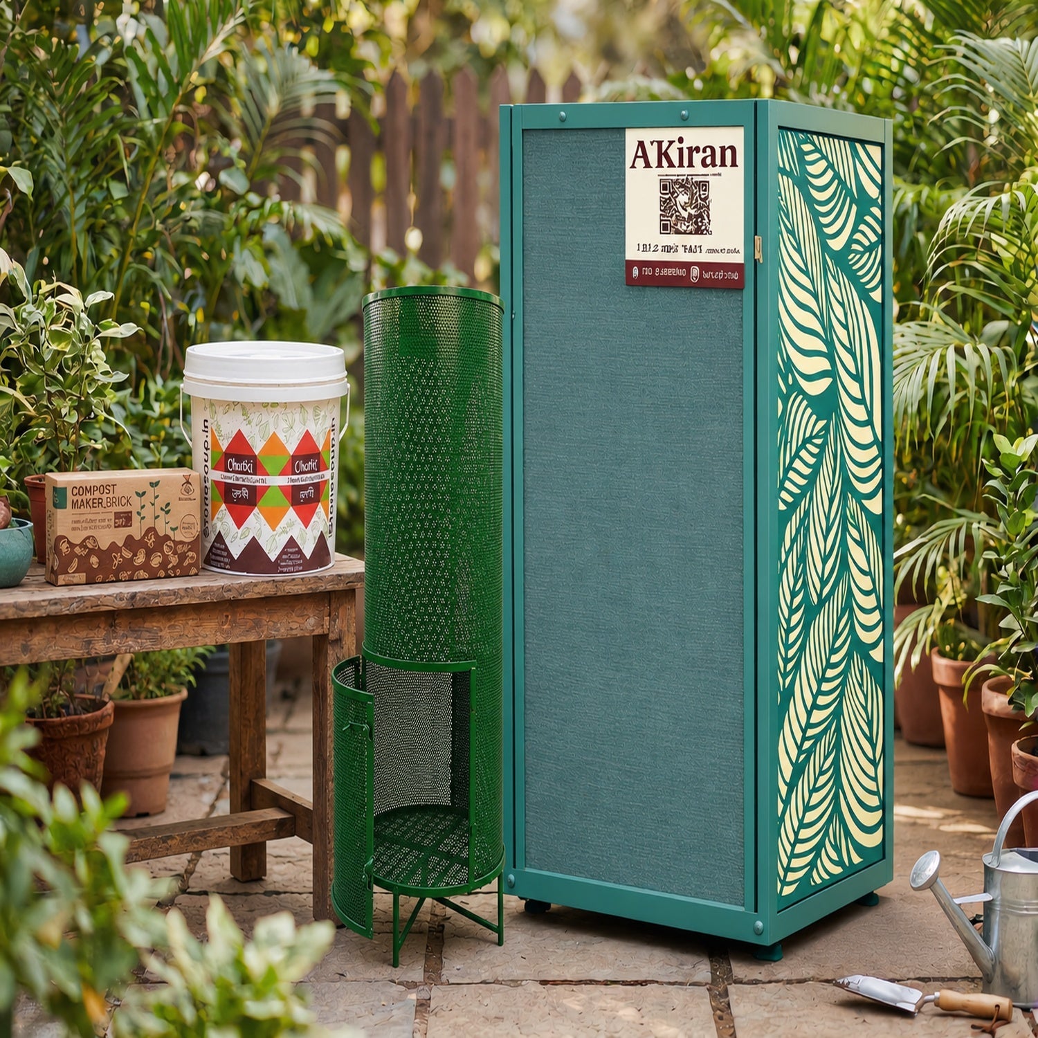 StoneSoup home composting products including compost bins, compost maker blocks and composting kits