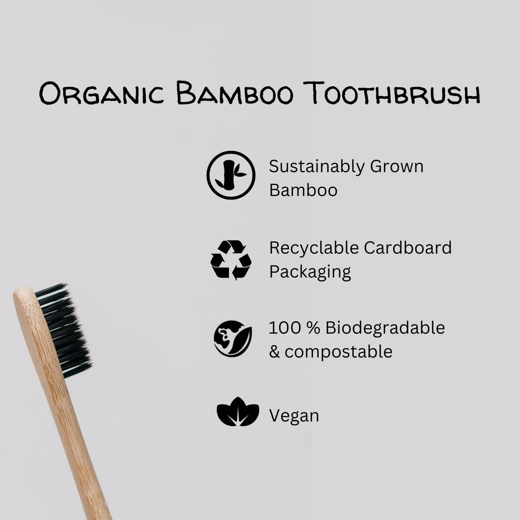 Charcoal Infused Bamboo Toothbrush