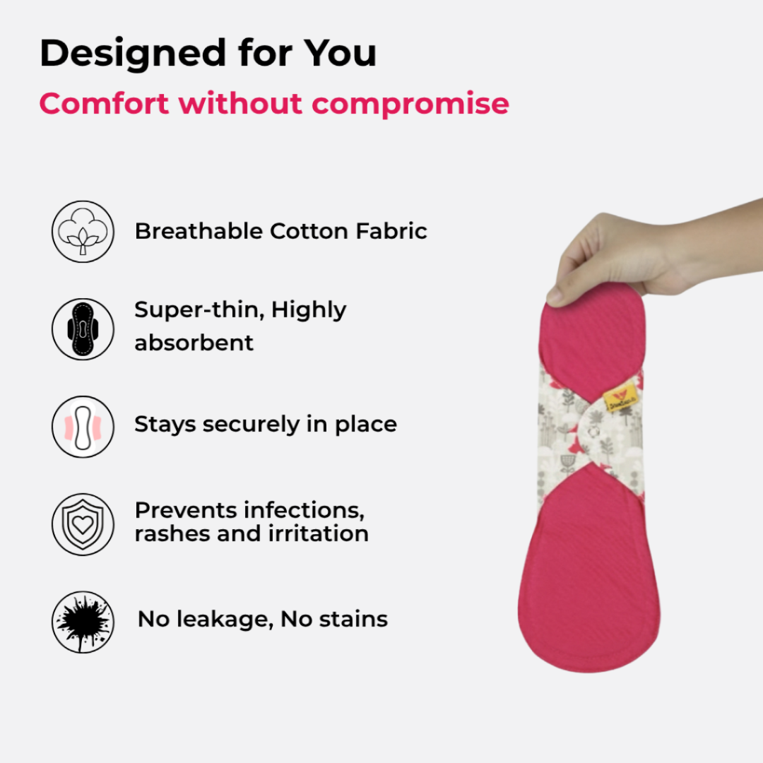 Mandya Pads (Heavy) – Reusable Cloth Pads for Heavy Flow