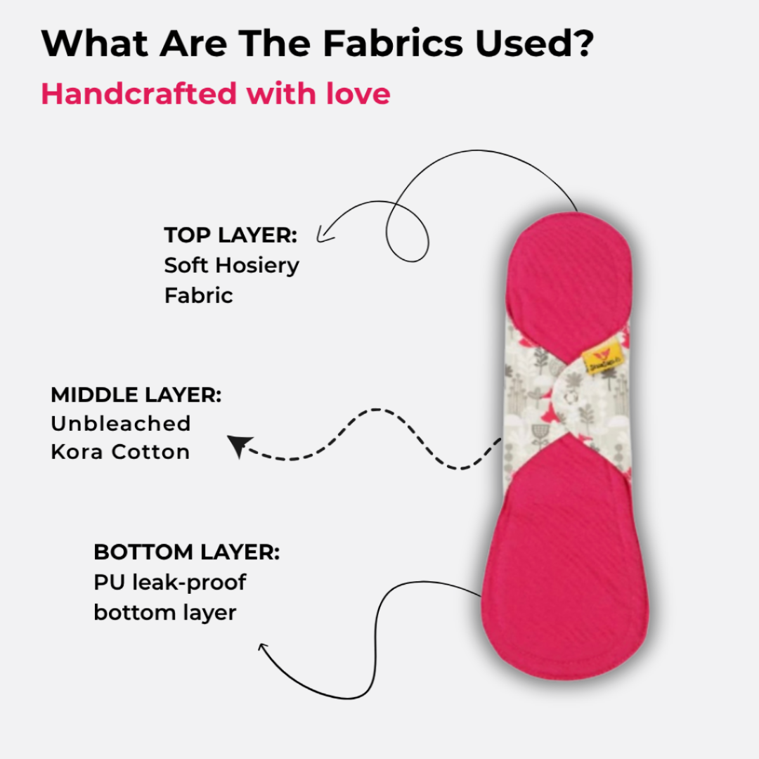 Mandya Pads (Heavy) – Reusable Cloth Pads for Heavy Flow