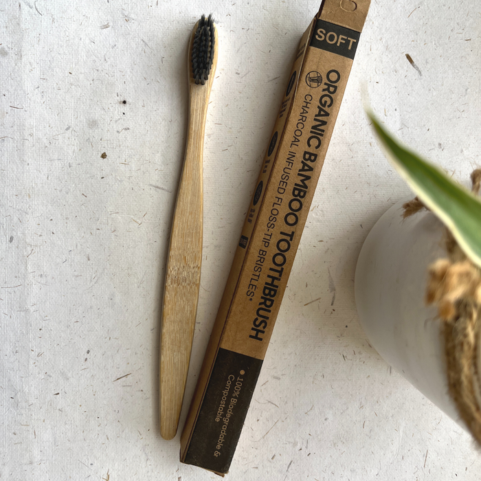 Charcoal Infused Bamboo Toothbrush