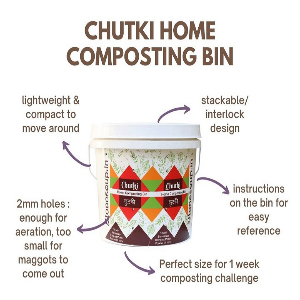 Chutki Stackable Aerobic Home Composting Kit