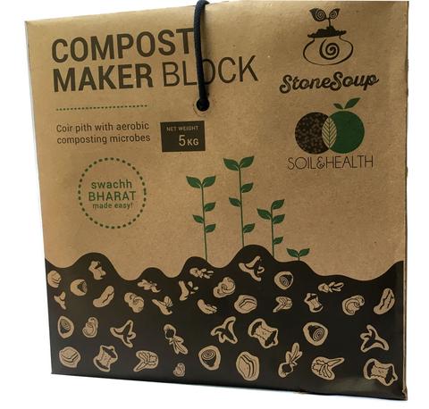 Compost Maker Block [Aerobic Composting] : 5Kg- Sack Of Six - Stonesoup Shop