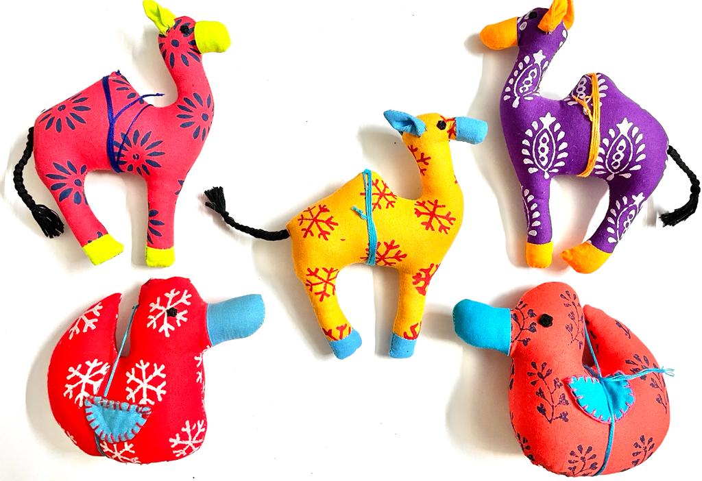 Eco_friendly Stuffed cotton plush toys small - Bird, Camel, Fish, Duck