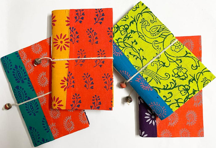 Block print Tie Notebook