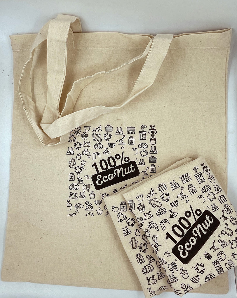 Eco-nut Cotton Cloth bags/shopping bags: Set of 3