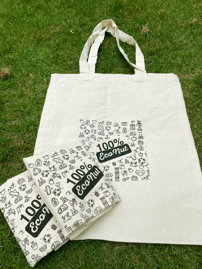 Eco-nut Cotton Cloth bags/shopping bags: Set of 3