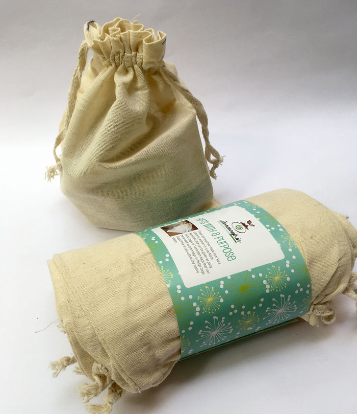 Cotton potli drawstring Tamboolam puja Bags /  bags (set of 12) - Stonesoup Shop