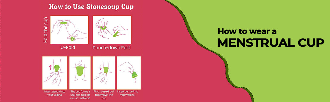 Steps to use menstrual cup by Stonesoup.in