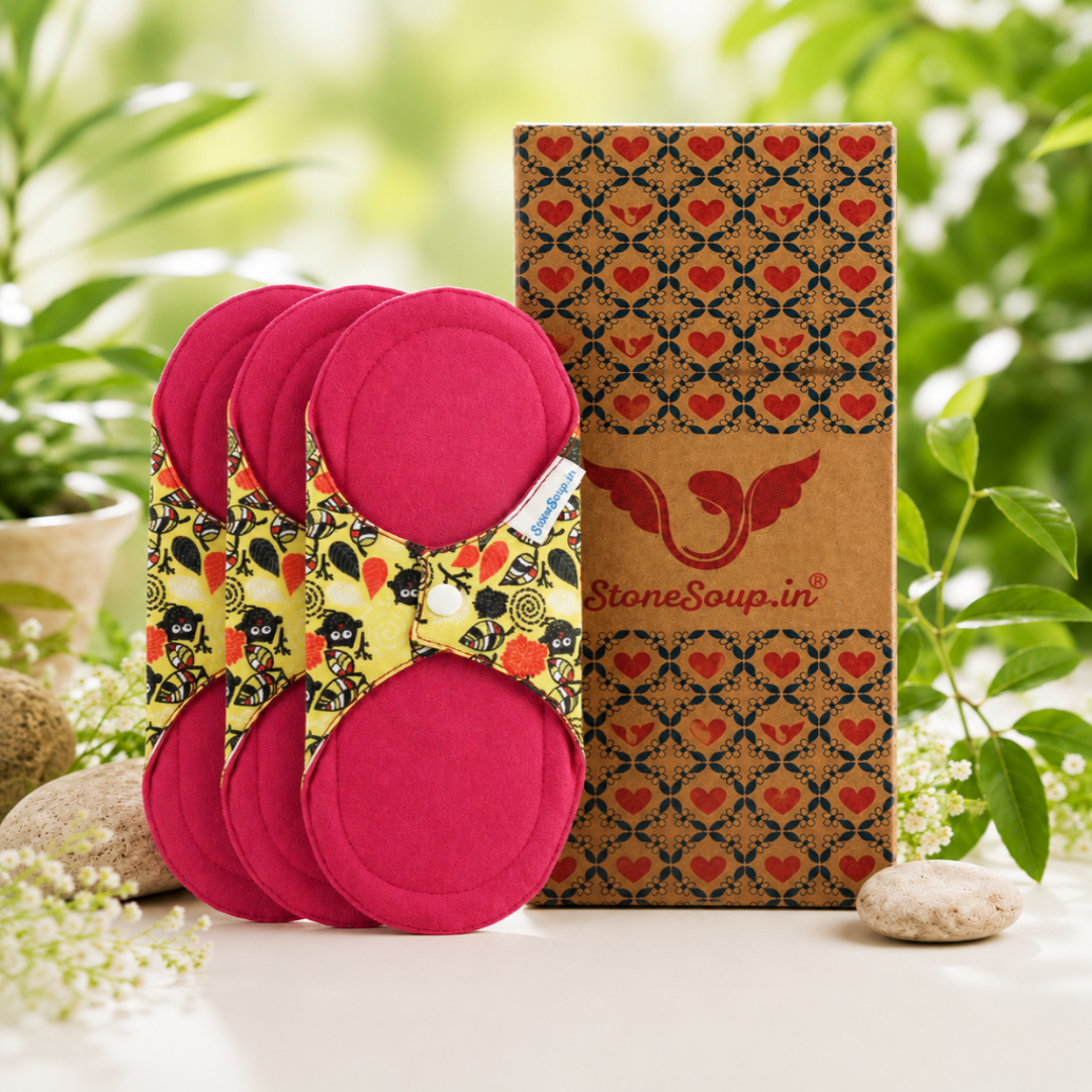 Reusable Cloth Panty Liners (Pack of 3) – Mandya Panty Liners