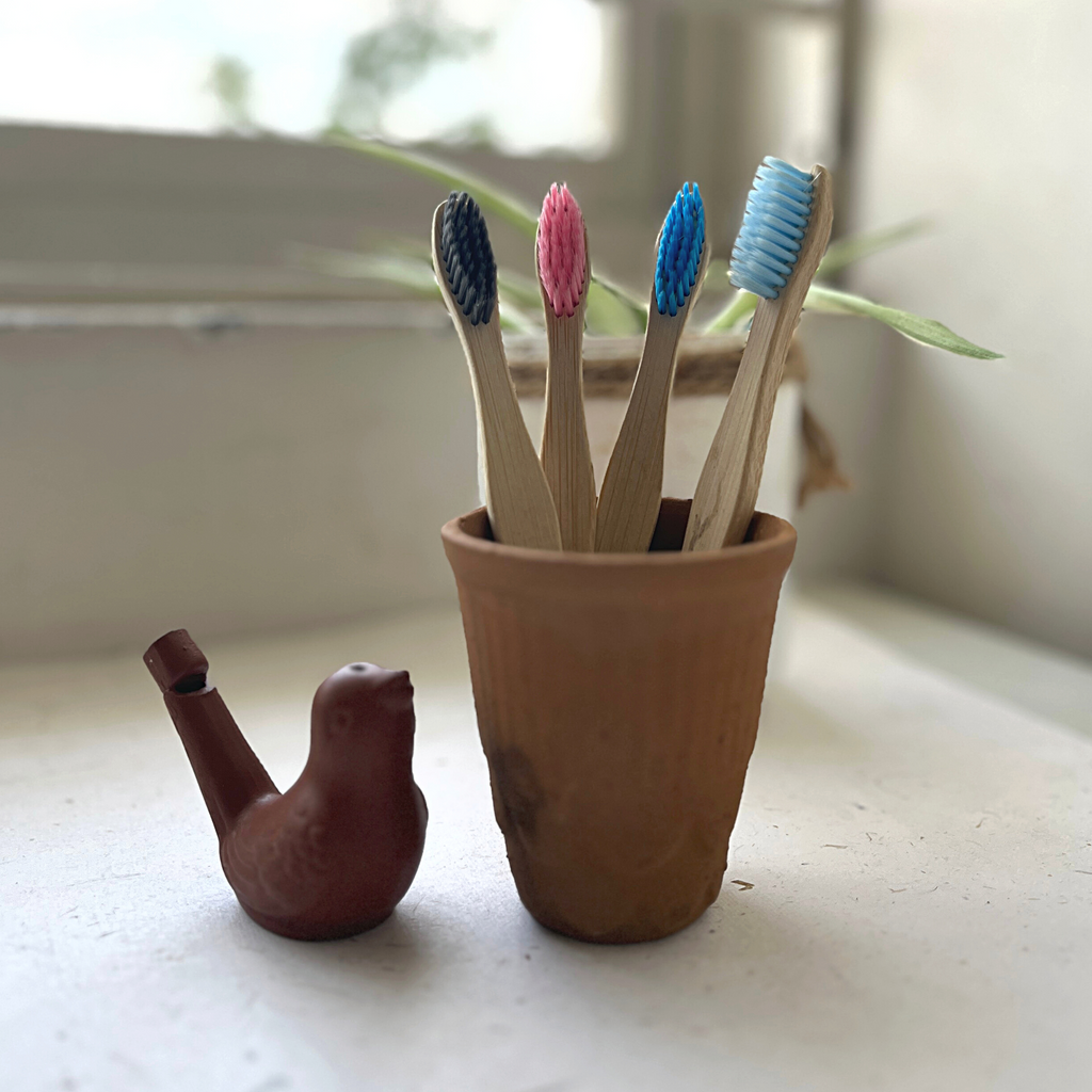 Charcoal Infused Bamboo Toothbrush-Kids