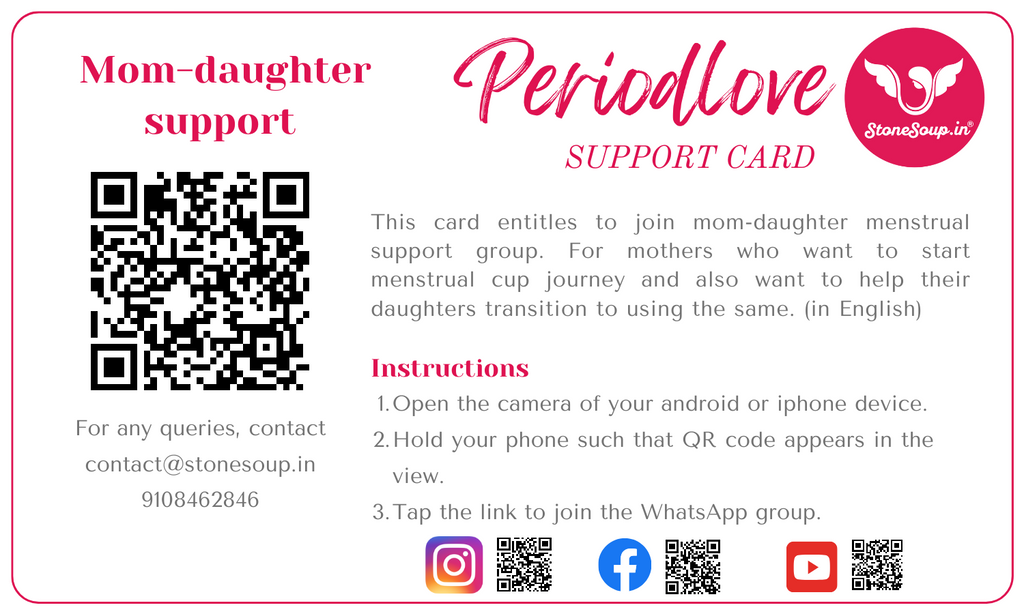 PeriodLove Mom-daughter support card