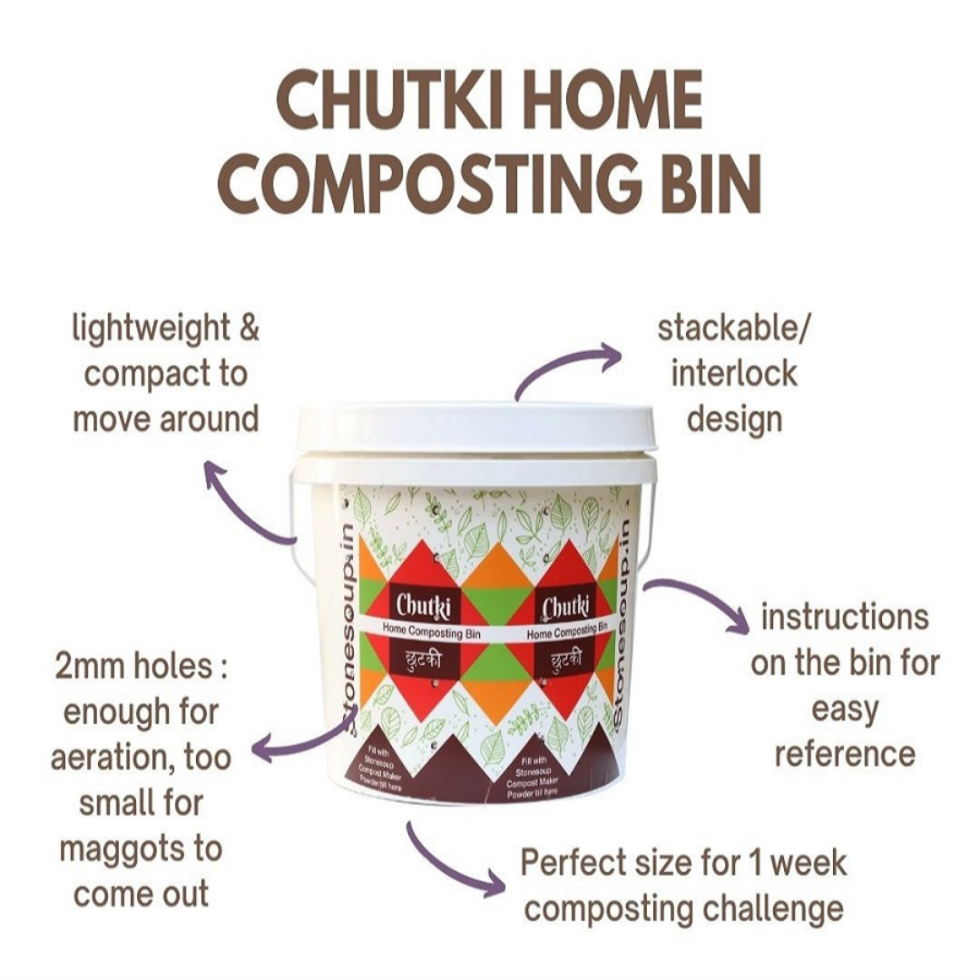 Stonesoup Chutki Compost Kit | 16L Home Composting Bin