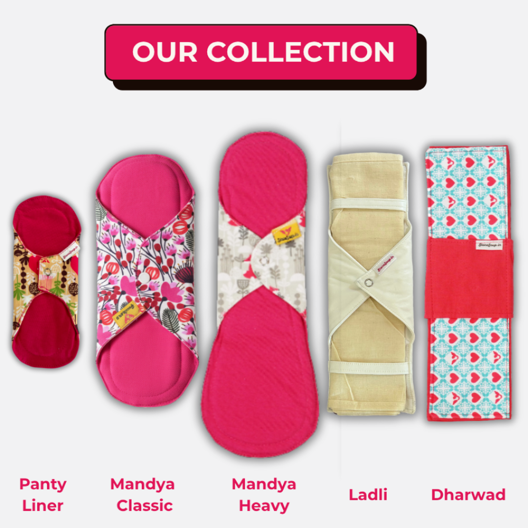 Reusable Cloth Panty Liners (Pack of 3) – Mandya Panty Liners