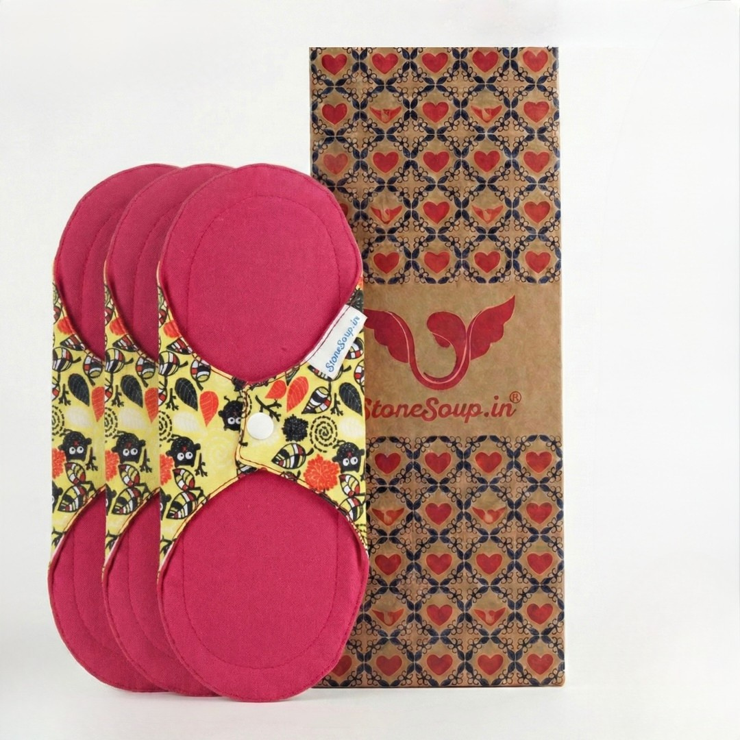 Reusable Cloth Panty Liners (Pack of 3) – Mandya Panty Liners
