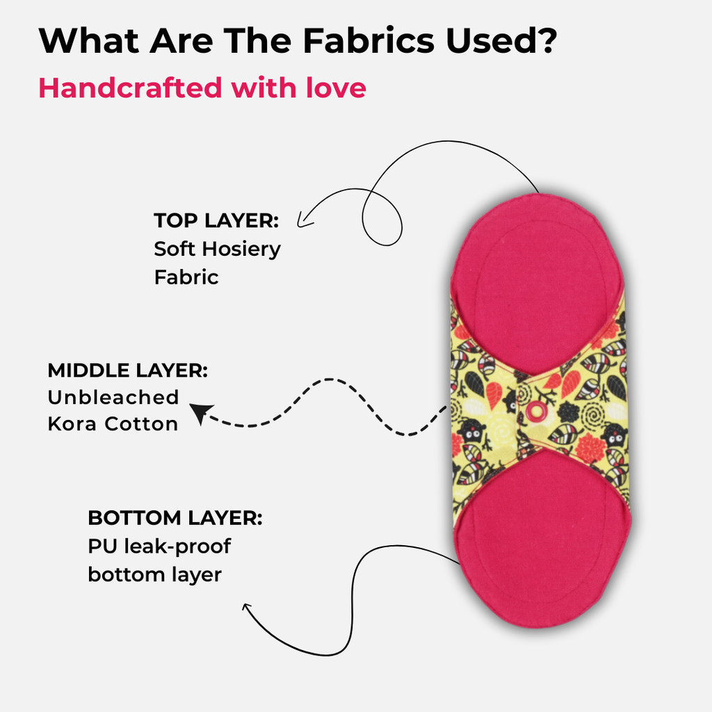 Mandya Reusable Cloth Panty Liners (set of 3)