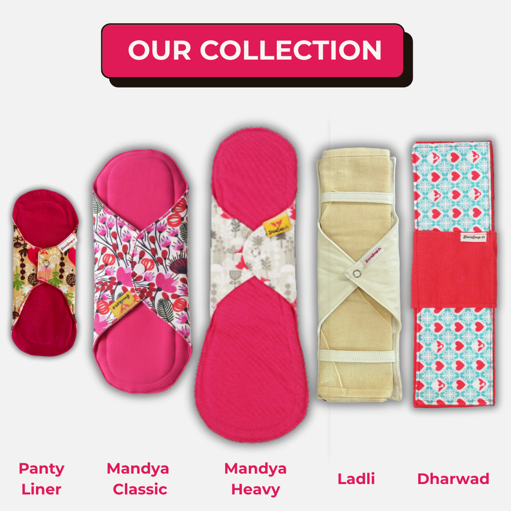 Stonesoup Petals - Ladli Cloth Pad Kit new