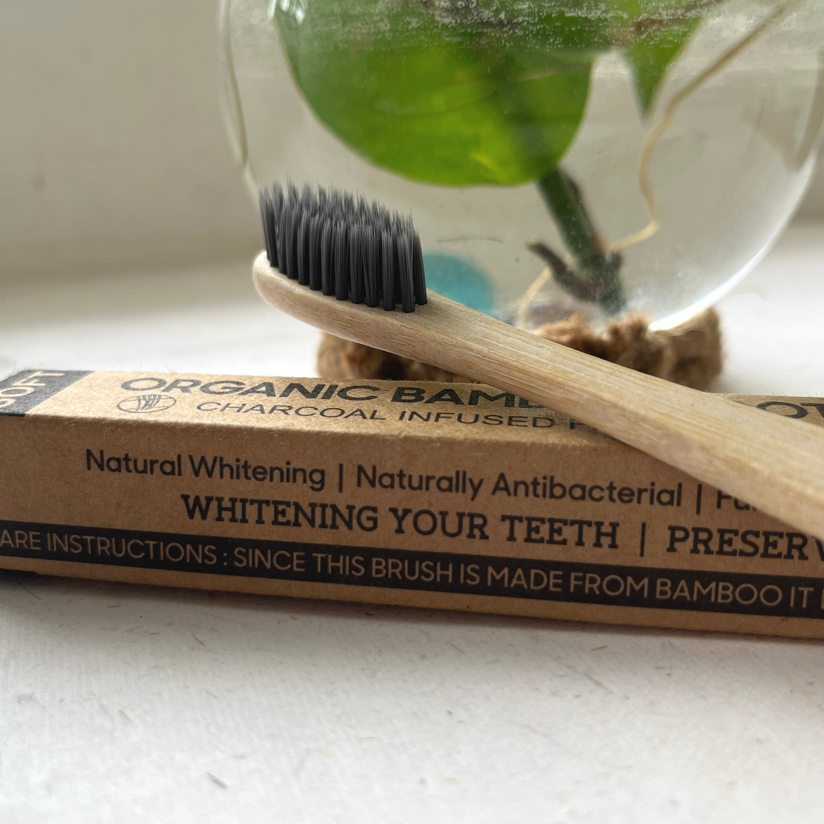 Charcoal Infused Bamboo Toothbrush