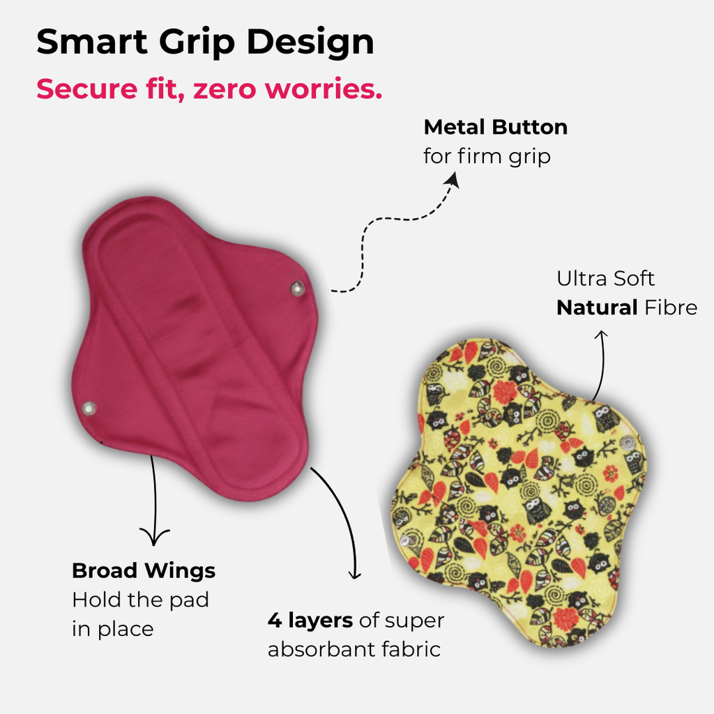 Mandya Reusable Cloth Panty Liners (set of 3)