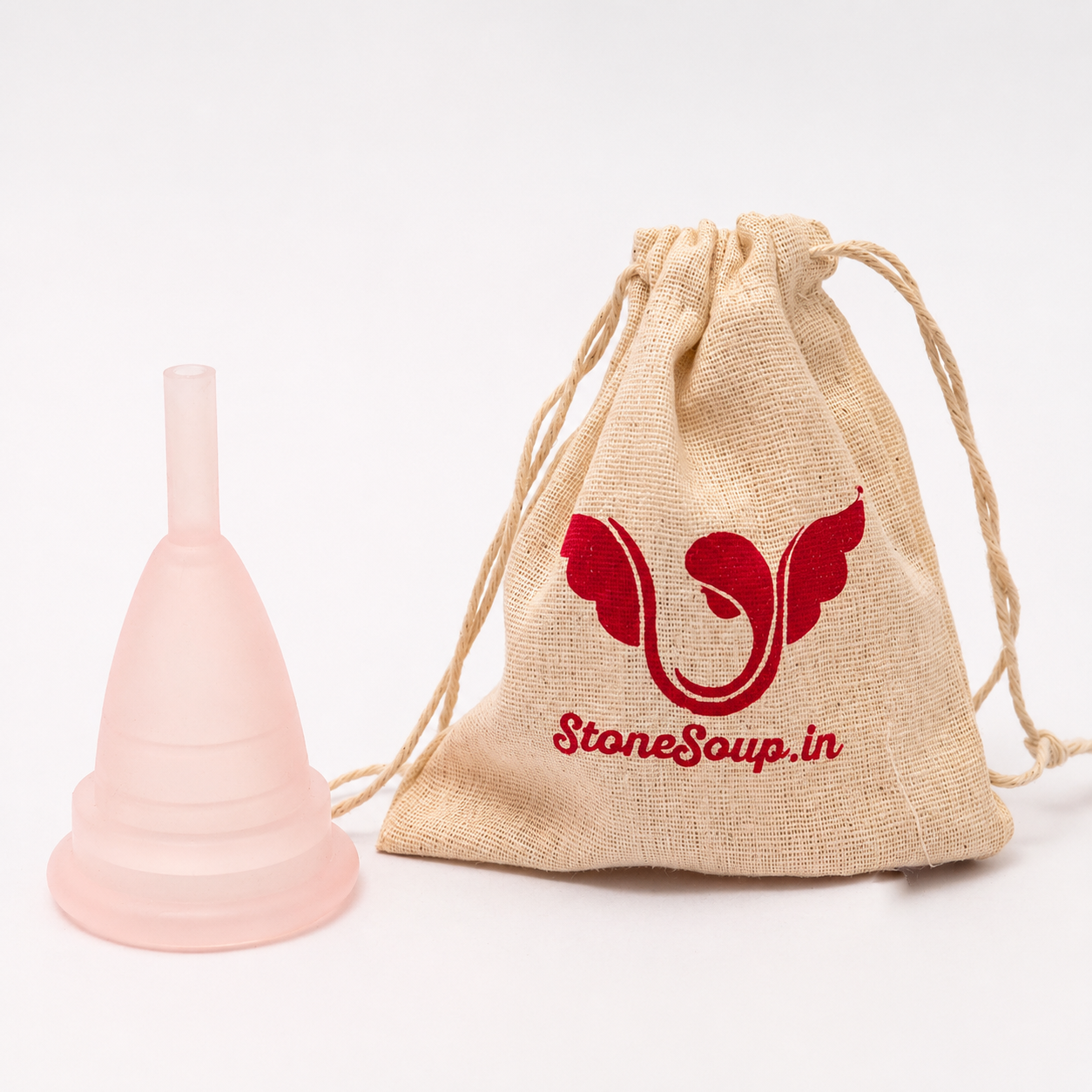 StoneSoup reusable menstrual cup made from medical-grade silicone