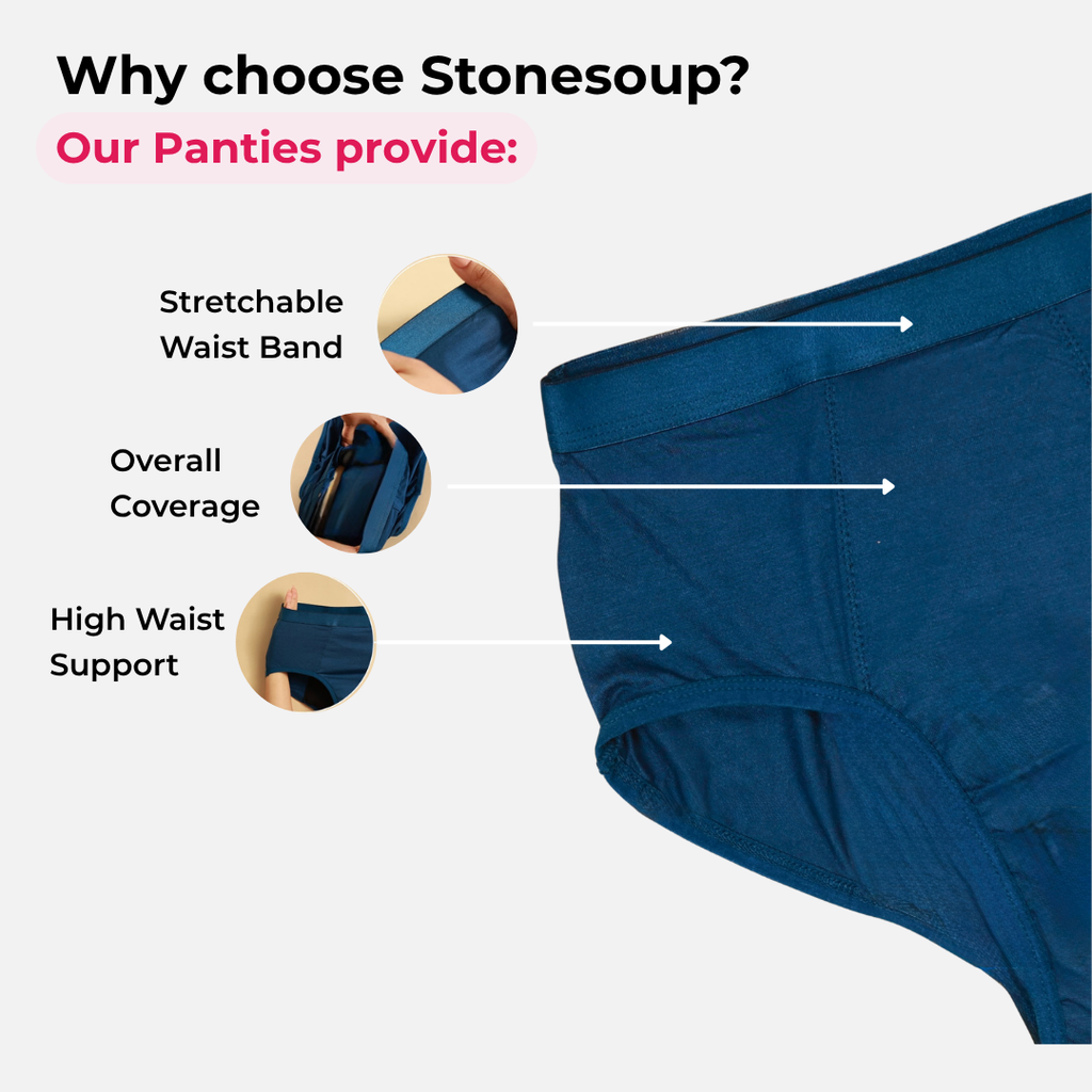 Stonesoup Period Panty – Leakproof Comfort for Up to 8 Hours | Soft | Stain Free | Rash Free