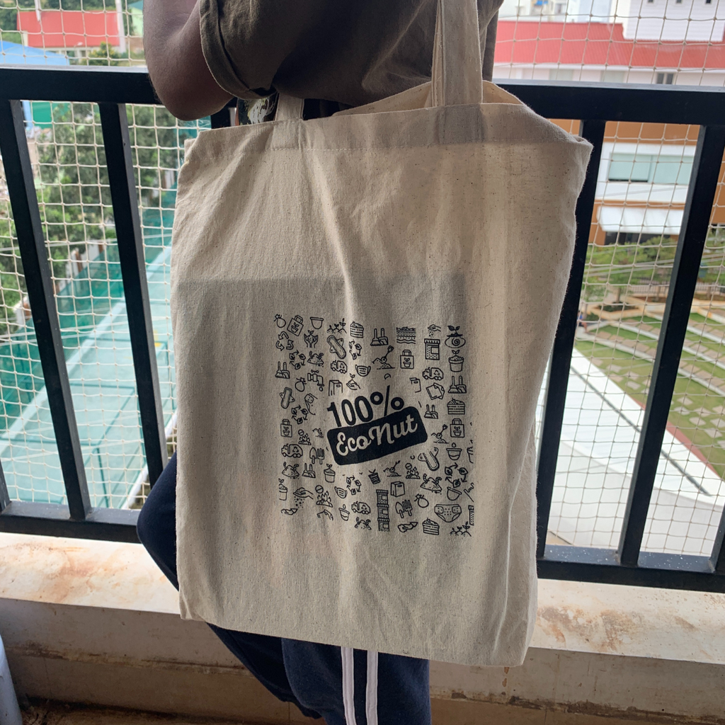 Eco friendly bag made of unbleached kora cotton