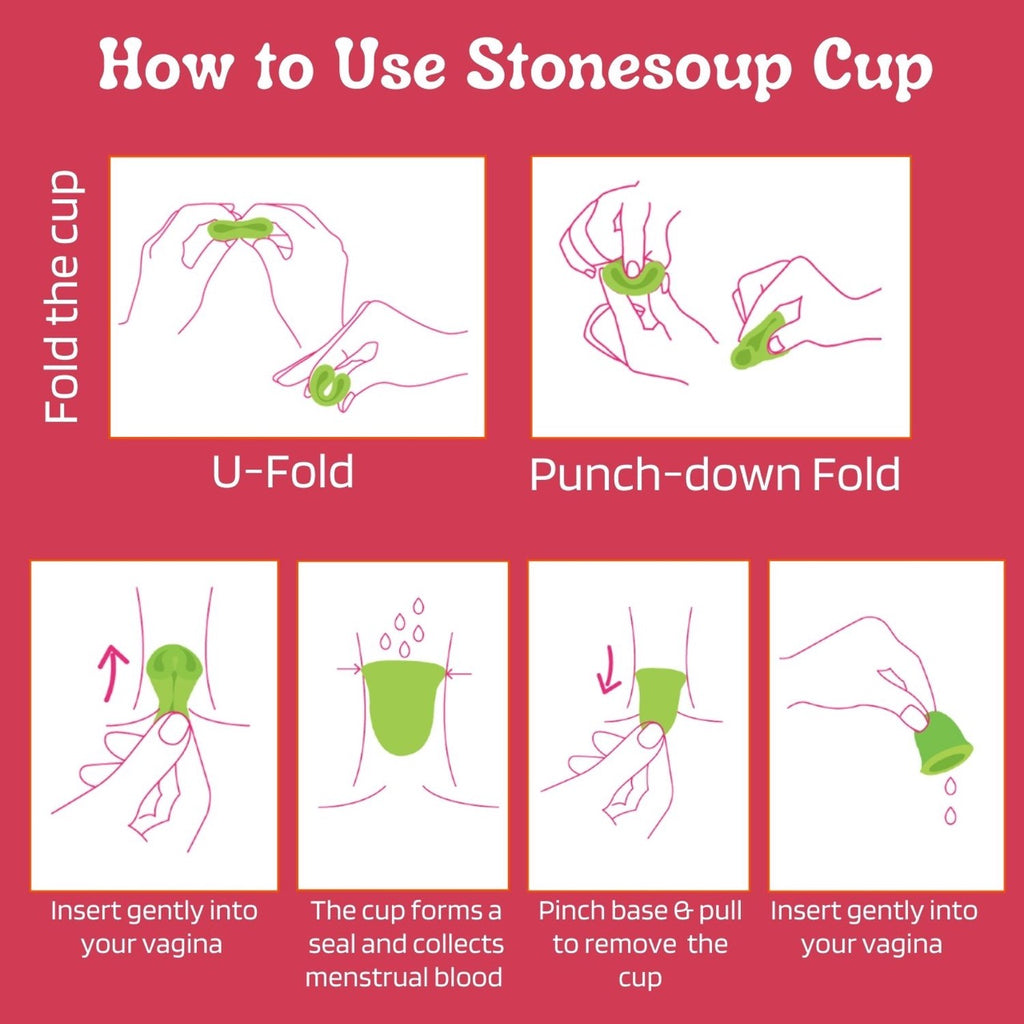 Stonesoup Menstrual Cup Mom and Daughter Combo- Blue and Green Cup