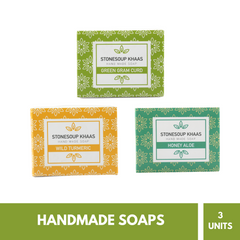 O3 SOAP 80g 3個セット Khaas Organic Soaps in india | Set of 3 - Stonesoup – Stonesoup Shop