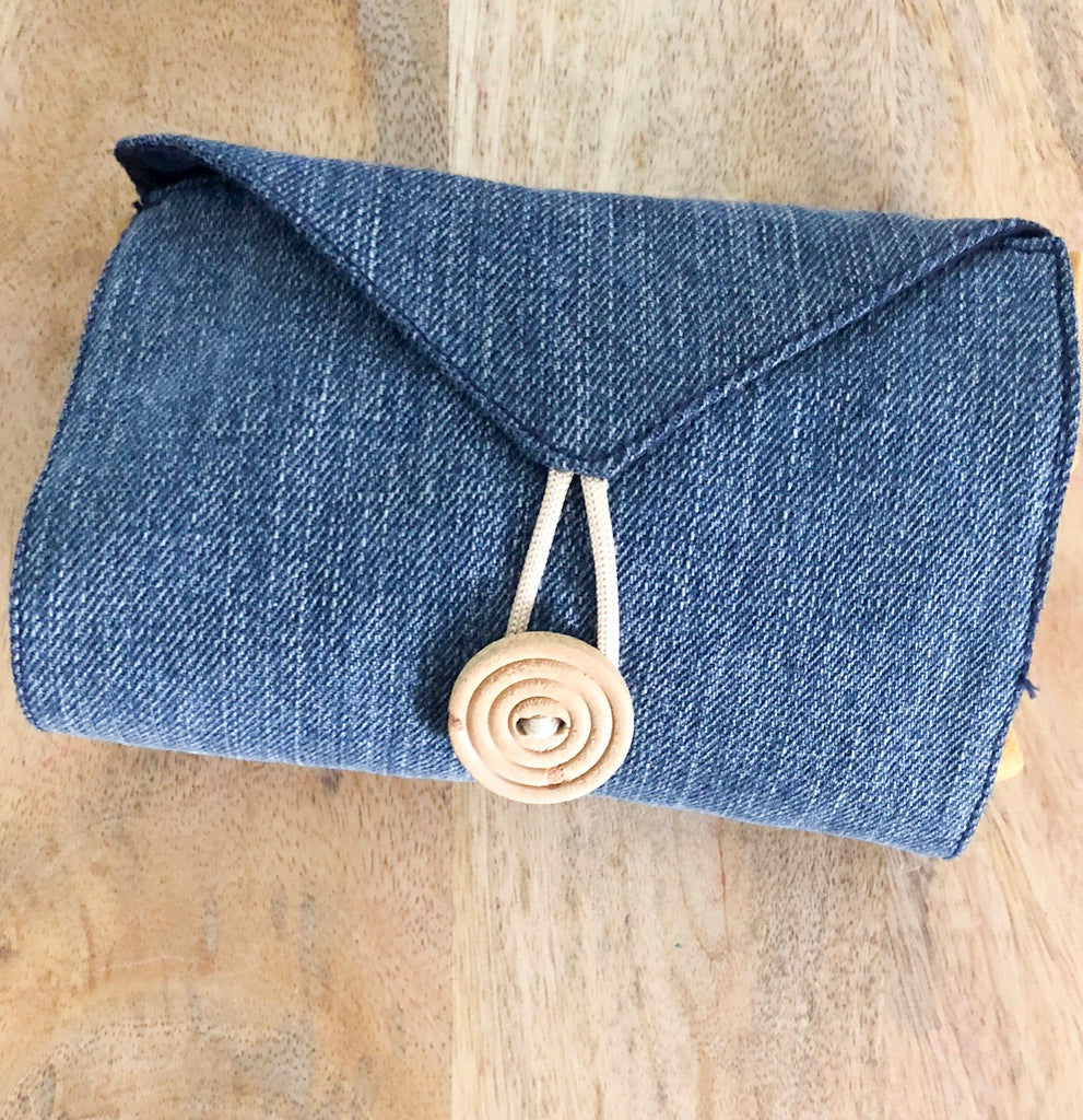 Denim Foldable Shopping Pouch