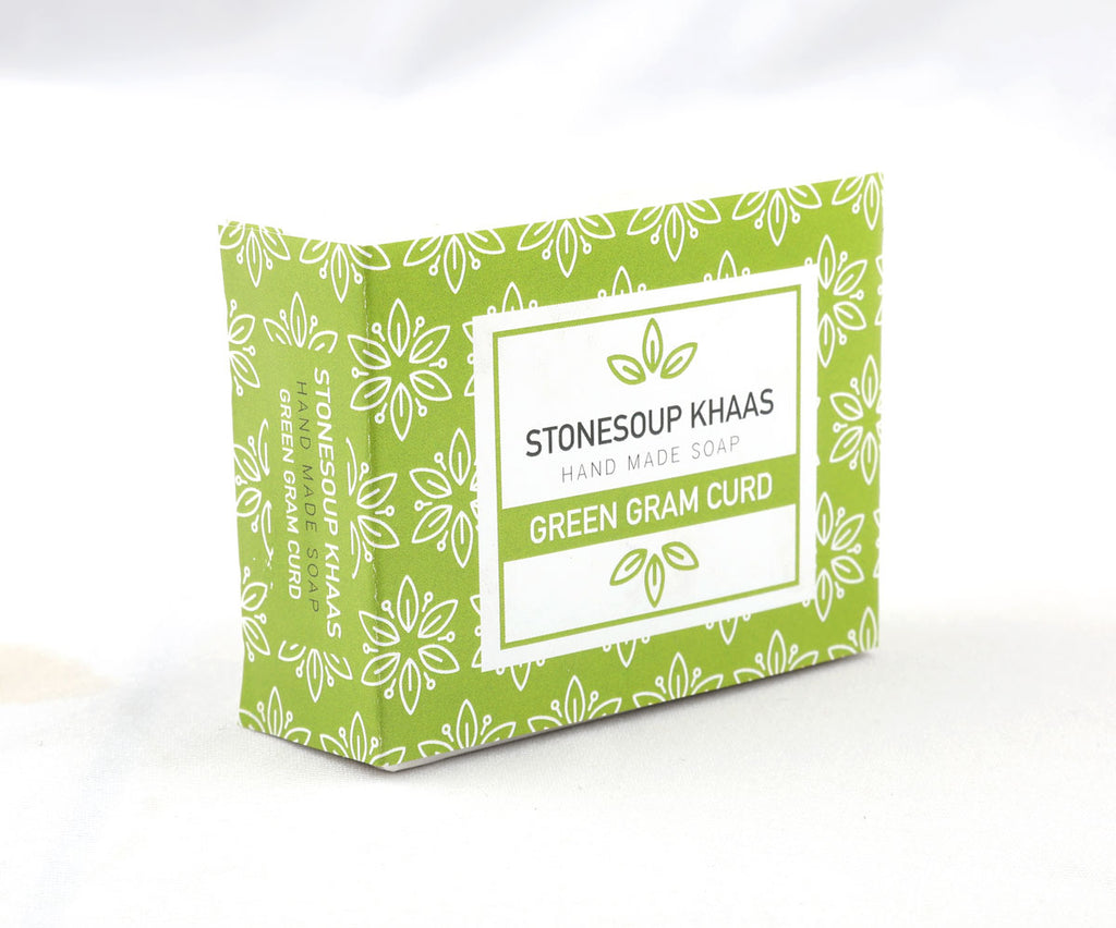 Stonesoup Khaas Soap: Green Gram Curd 100g - Stonesoup Shop